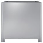 vidaXL Jardinière 50x50x50 cm acier galvanisé