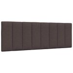 vidaXL Cadre de lit sans matelas marron foncé 140x190 cm tissu