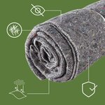 Pack and Move - Lot 12 couvertures de protection pour déménagement et stockage - 1 5 x 2 m - Épaisse et Résistante - Protection meubles