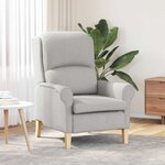 vidaXL fauteuil Gris nuage 76 x 94 x 102 cm Tissu Sharpa