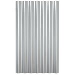 vidaXL Panneaux de toit 36 Pièces Acier enduit de poudre Argenté 60x36 cm