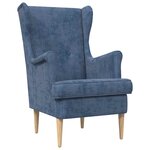 vidaXL Fauteuil Bleu ARES