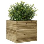 vidaXL Jardinière 80x80x68 5 cm bois de pin imprégné