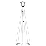 vidaXL Arbre de Noël cône 108 LED Bleues 70x180 cm