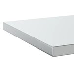 vidaXL Étagères murales 2 Pièces 50x40x3 cm argenté acier inoxydable