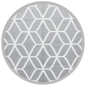 vidaXL Tapis d'extérieur ARAKIL gris Ø120 cm PP