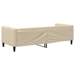 vidaXL Lit de repos sans matelas crème 80x200 cm tissu