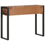 vidaXL Table console multicolore 100x35x75 cm bois massif récupération