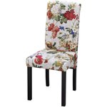 vidaXL Chaises à manger lot de 4 multicolore tissu