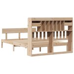 vidaXL Lit bibliothèque sans matelas 140x200 cm bois massif de pin