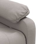 vidaXL Fauteuil de massage Taupe Tissu