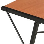 Bureau table poste de travail meuble d'ordinateur informatique étude avec étagère et 116 x 50 x 93 cm noir 02_0023482