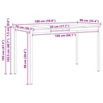 vidaXL Table de bar Blanc 110 x 55 x 105 cm Bois de pin massif
