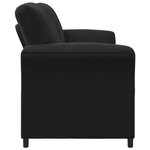 vidaXL Sofa 3 places Noir 198 x 83 x 95 cm Velours
