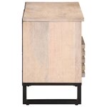 vidaXL Meuble TV 100x34x46 cm bois massif de manguier