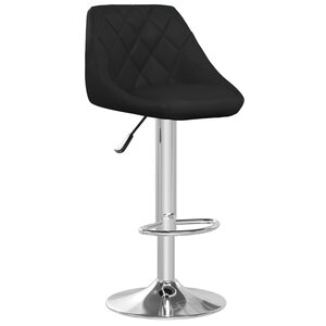vidaXL Tabouret de bar Noir Similicuir
