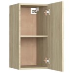 vidaXL Meuble TV Chêne sonoma 30 5x30x60 cm Bois d’ingénierie