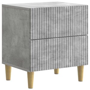 vidaXL Cabinet de chevet Gris béton 43 x 34 5 x 48 cm