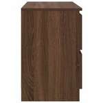 vidaXL Meuble TV chêne marron 80x35x54 cm bois d'ingénierie