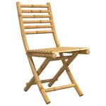 vidaXL Chaises pliables de jardin lot de 4 43x54x88 cm bambou
