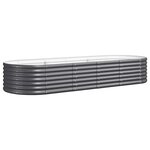 vidaXL Lit surélevé de jardin Acier galvanisé Anthracite