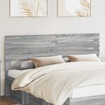 vidaXL Tête de lit Gris Sonoma 180 cm Bois d'ingénierie