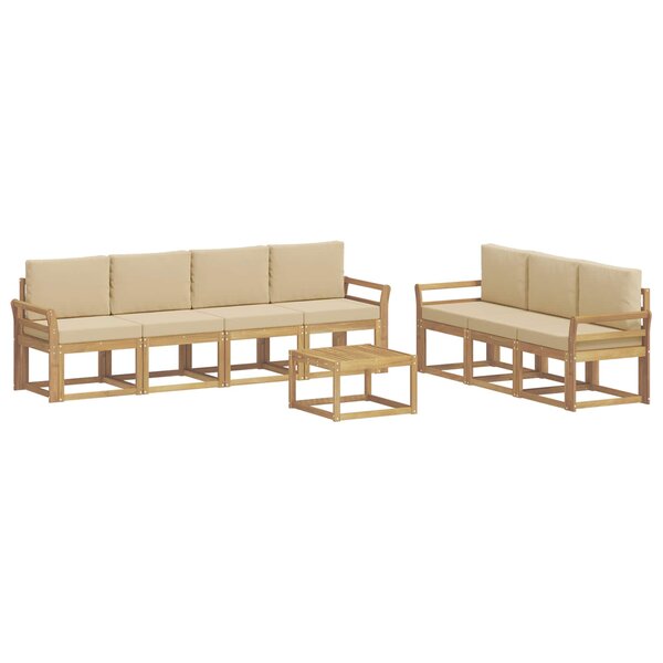 vidaXL Ensemble de canapés d'extérieur 7 pc