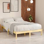 vidaXL Cadre de lit bois de pin massif 160x200 cm