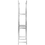 vidaXL Porte-pneus à 3 niveaux 4 Pièces Argenté 110x40x200 cm Acier