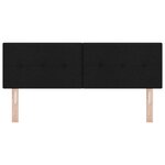 Cabezal LED vidaXL con botoneo capitoné Noir de 80 cm en tissu