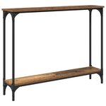 vidaXL Table console Bois Ancien 100 x 23 x 15 5 cm Bois d'ingénierie