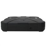 vidaXL Ensemble de base de parasol cantilever 2 Pièces Noir