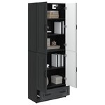 vidaXL Ensemble de Meubles 2 Pièces Noir Bois d'ingénierie