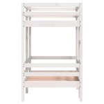 vidaXL Lit superposé sans matelas blanc 80x200 cm bois de pin massif