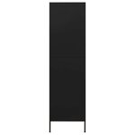 vidaXL Garde-robe Noir 90x50x180 cm Acier