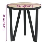 vidaXL Table à thé Chêne Sonoma Ø35 cm MDF