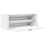 vidaXL Armoire à chaussures murale Blanc 100x35x38cm Bois d'ingénierie