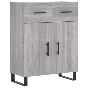 vidaXL Buffet sonoma gris 69 5x34x90 cm bois d'ingénierie