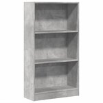 vidaXL Bibliothèque gris béton 60x24x109 cm bois d'ingénierie