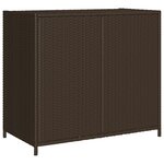 vidaXL Armoire de rangement de jardin marron 83x45x76cm résine tressée