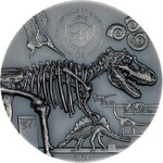 Pièce de monnaie en Argent 10 Dollars g 62.2 (2 oz) Millésime 2024 Fury of Nature DINOSAUR EXTINCTION