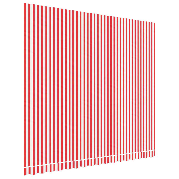 vidaXL Tissu de remplacement pour auvent rayures rouges et blanches