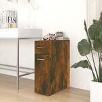 vidaXL Armoire d'apothicaire Chêne fumé 20x45 5x60cm Bois d'ingénierie