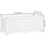 vidaXL Jardinière 110x45x44 cm bois massif d'acacia et acier