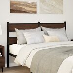 vidaXL Tête de lit chêne marron 150 cm acier et bois d'ingénierie