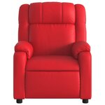 vidaXL Fauteuil de massage inclinable rouge similicuir