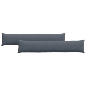 vidaXL Coussins de canapé 2 Pièces Gris foncé 200 x 40 cm
