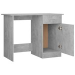 Bureau table poste de travail meuble d'ordinateur informatique étude 100 x 50 x 76 cm bois d’ingénierie gris 02_0023828