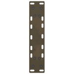 vidaXL Pieds de table basse en acier naturel 2 pièces 28 x (42-43) cm Acier