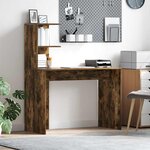 vidaXL Bureau Chêne fumé 102 x 50 x 124 cm Bois d'ingénierie